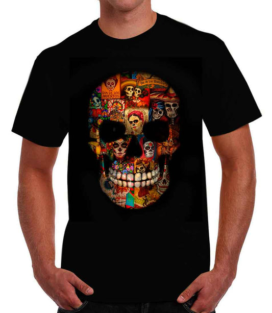 Playera de calavera de catrinas