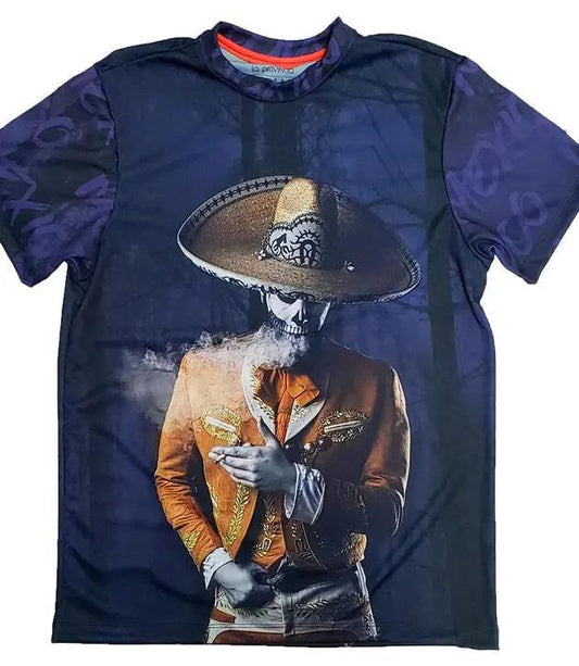 Playera charro catrin sublimada en full print