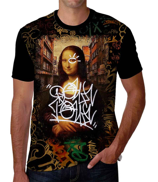 Monalisa graffiti t-shirt