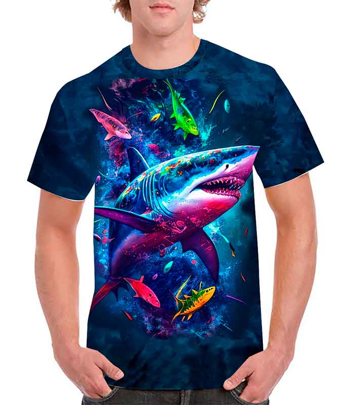 Playera de tiburon sublimada full print