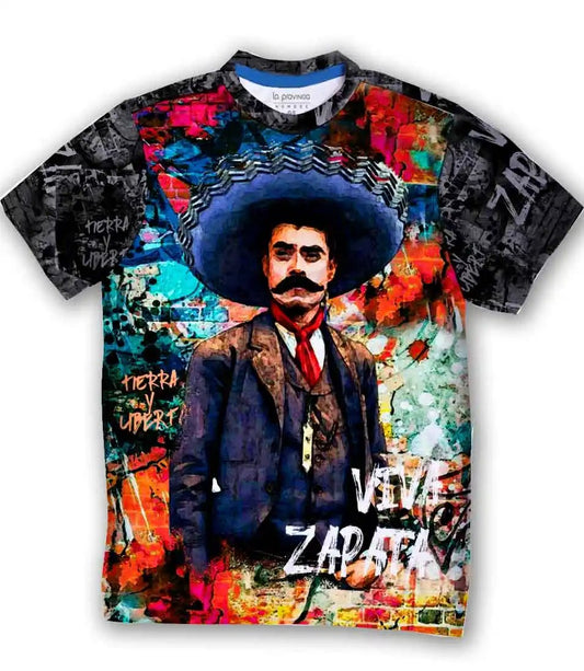 Playera Emiliano Zapata sublimada full print