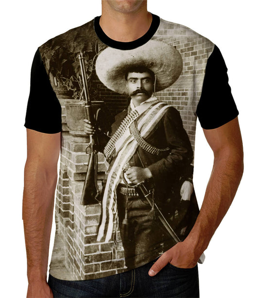 Playera Emiliano Zapata personajes mexicanos