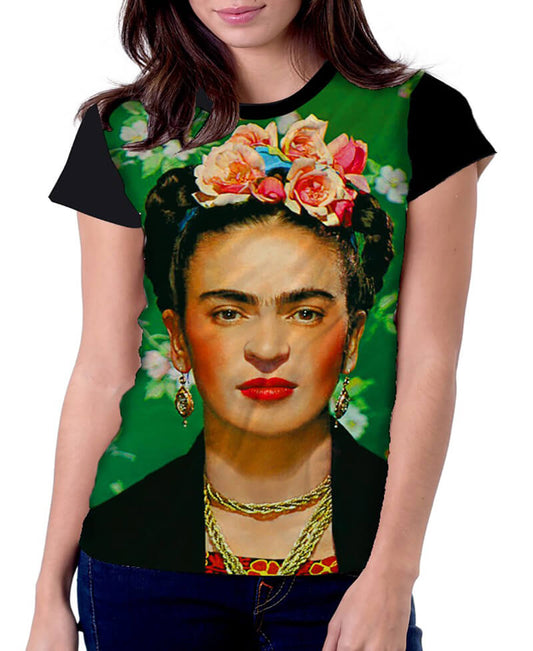 Frida T-shirt in green tone